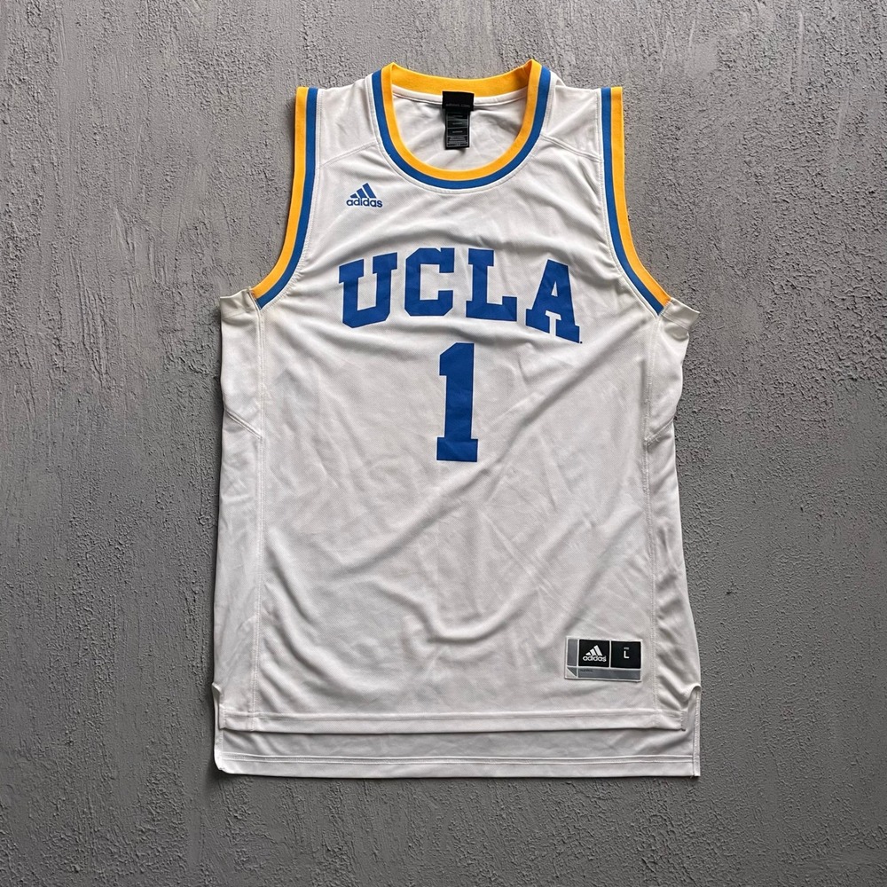 UCLA Basketball Jersey Mens Large White Adidas